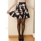 Floral Print Flare Skirt