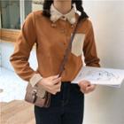 Pom Pom Two-tone Shirt