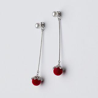 925 Sterling Silver Pom Pom Earring