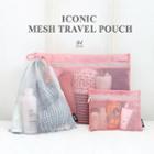 Set Of 4: Iconic Series Mesh Pouch