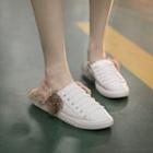 Fluffy Lace-up Sneakers