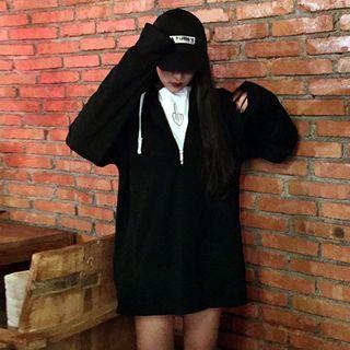 Half-zip Oversized Hoodie