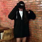 Half-zip Oversized Hoodie