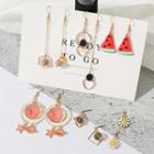 6-pair Set: Alloy Earring (assorted Designs)