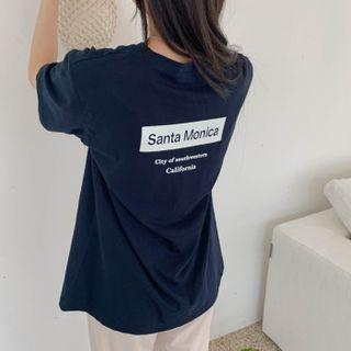 Santa Monica Letter T-shirt