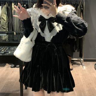 Mini A-line Skirt Skirt - Black - One Size