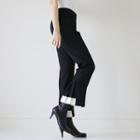 Pleat-hem Straight Dress Pants