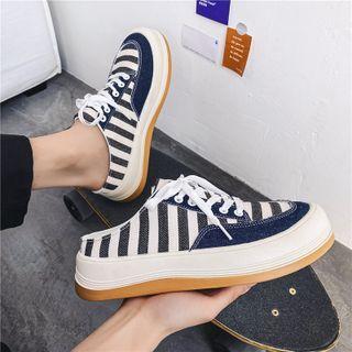 Striped Sneaker Mules