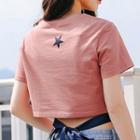 Tie Back Star Print Short Sleeve T-shirt