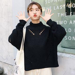 Mock Neck Loose-fit Sweater