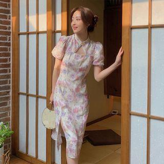Floral Qipao Dress
