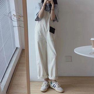 Elbow-sleeve T-shirt / Wide Leg Jumper Pants / Set