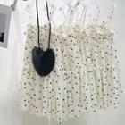 Suspender Star Print Layered A-line Dress
