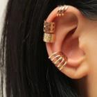 Alloy Ear Cuff Set Set Of 4 - Gold - One Size
