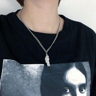 Stainless Steel Human Figure Pendant Necklace