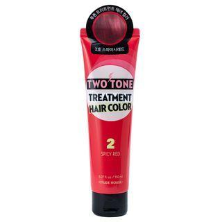 Etude House - Two Tone Treatment Hair Color - 11 Colors #02 Spicy Red