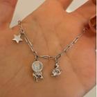 Astronaut Planet & Star Rhinestone Alloy Bracelet Bracelet - Astronaut - Silver - One Size