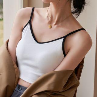 Contrast Trim Camisole Top / Set