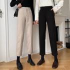 High-waist Straight-leg Cropped Pants