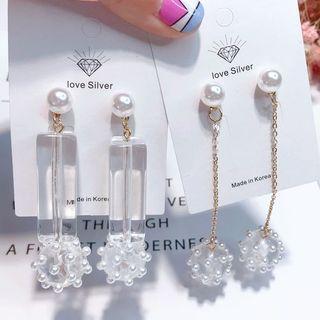 Bubble Faux Pearl Dangle Earring