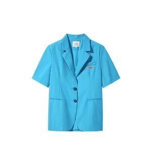 Short-sleeve Lettering Blazer