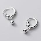 925 Sterling Silver Bead Drop Earring 1 Pair - S925 Silver - One Size