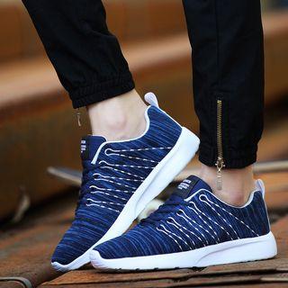 Lace-up Knit Sneakers