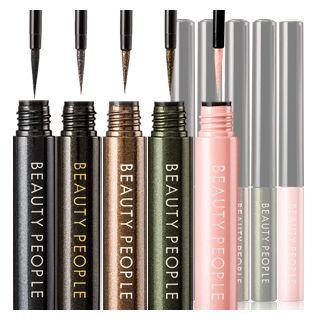 Beauty People - Waterproof Skinny Quick Eyeliner Shine Real Black