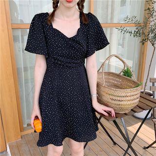 Dot A-line Mini Dress