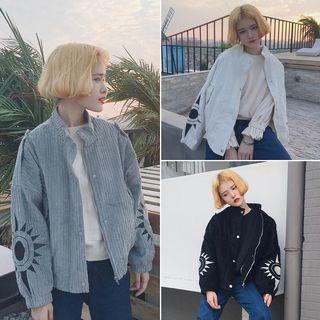 Embroidery Corduroy Jacket