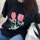 Tulip Print T-shirt