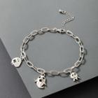 Halloween Alloy Anklet 20207 - Silver - One Size