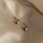 925 Sterling Silver Earring Stud Earring - 1 Pair - S925 Silver Stud - Gold - One Size