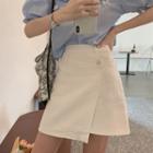 High Waist Asymmetrical Skirt