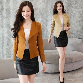 One-button Cropped Jacket