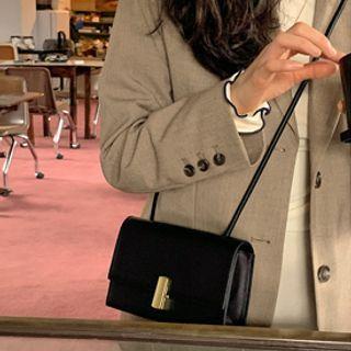 Metal-closure Crossbody Bag