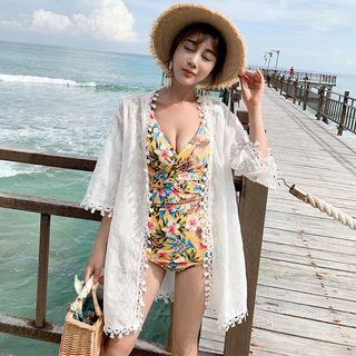 Floral Swim Top / Bottom / Light Jacket / Set