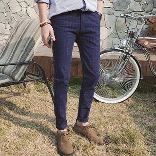 Fleece Lined Check Pants