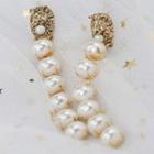 Faux Pearl Clip-on Earrings/ Earrings