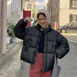 High-neck Puffer Zip Jacket