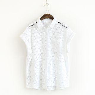 Lace Short-sleeve Blouse