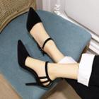 High-heel Pointed Dorsay Sandals