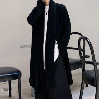 Paneled Long Cardigan