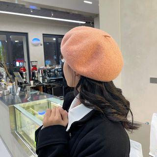 Plain Beret Nude - One Size