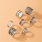 Set Of 7: Ring Set Of 7 - 21122 - Silver - One Size