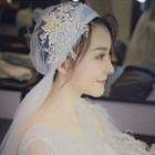 Wedding Lace Branches Veil As Shown In Figure - One Size