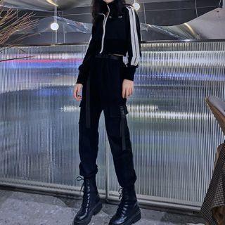 Cropped Zip Jacket / Cargo Pants / Set