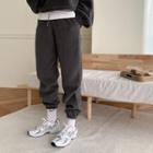 Soft Fleece Jogger Pants Charcoal Gray - One Size