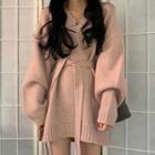 Sashed Sweater / Long-sleeve Shirt