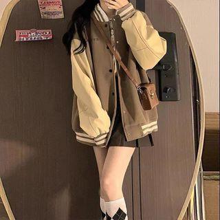 Baseball Jacket / Pleated Skirt / Set